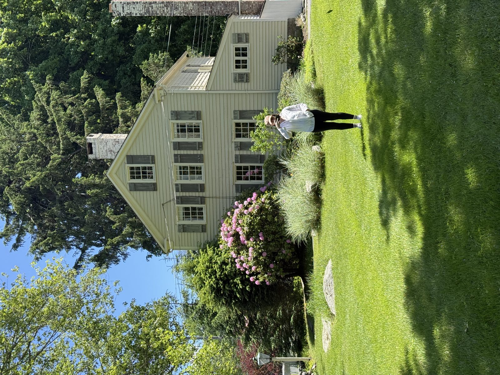 Antique clapboard with historic paint — Connecticut.