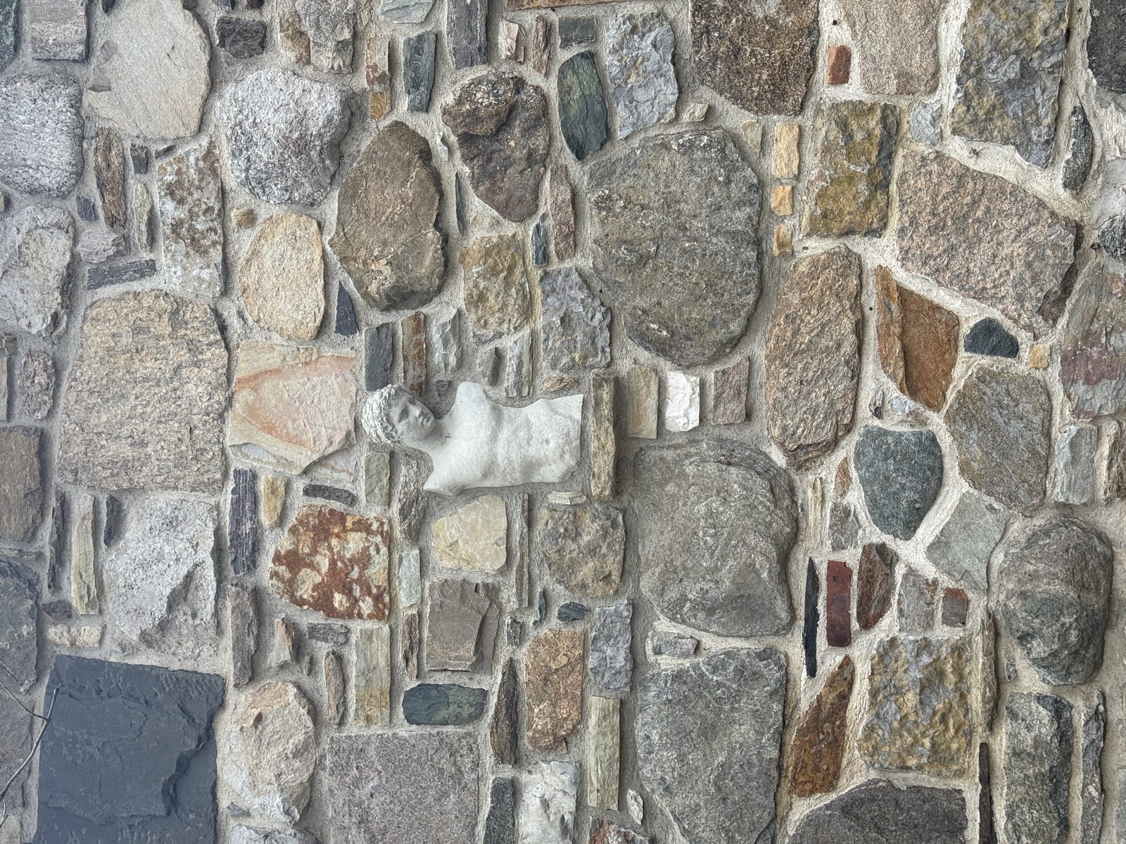 Mixed fieldstone masonry — Connecticut.